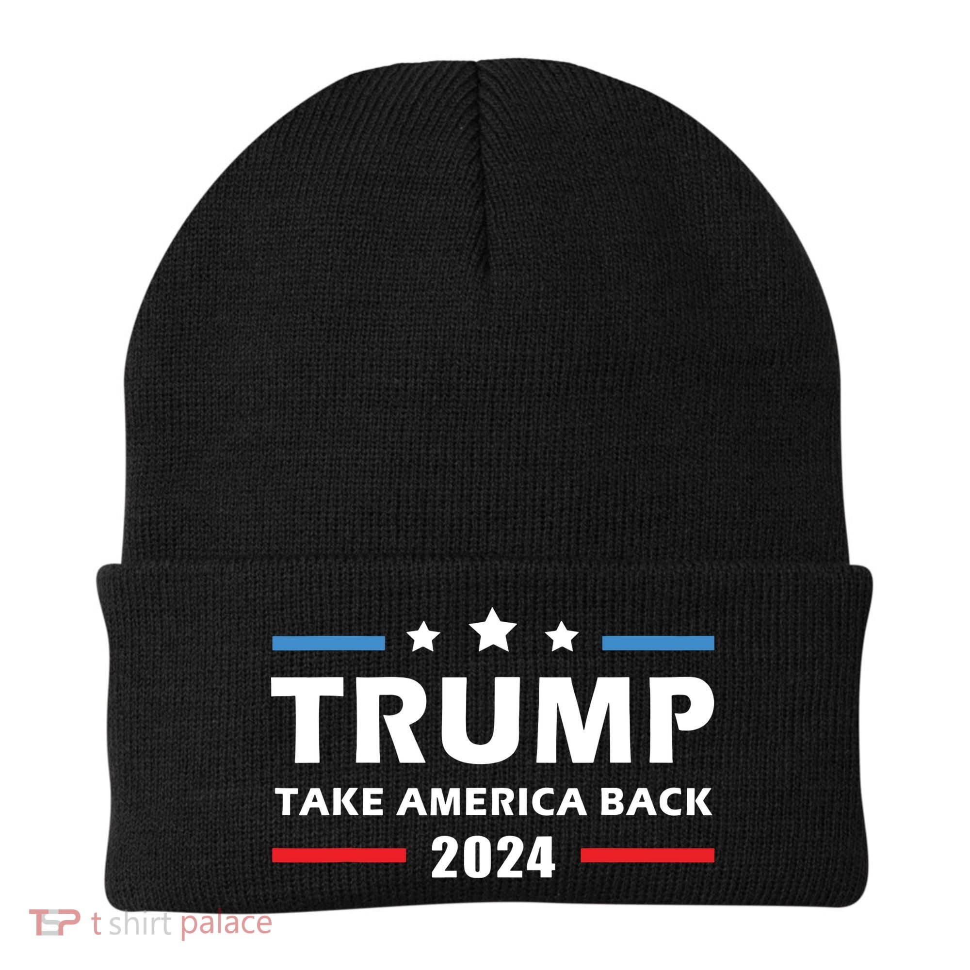 Trump 2024 Take America Back Election Patriotic Second Term Beanie