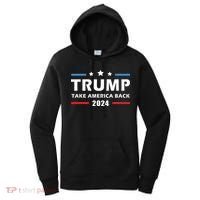 Trump 2024 Take America Back Election Patriotic Second Term Women's Hoodie thumb 0