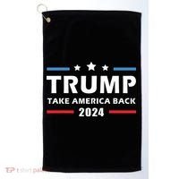 Trump 2024 Take America Back Election Patriotic Second Term Golf Towel thumb 0