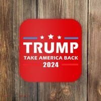 Trump 2024 Take America Back Election Patriotic Second Term Coaster thumb 0