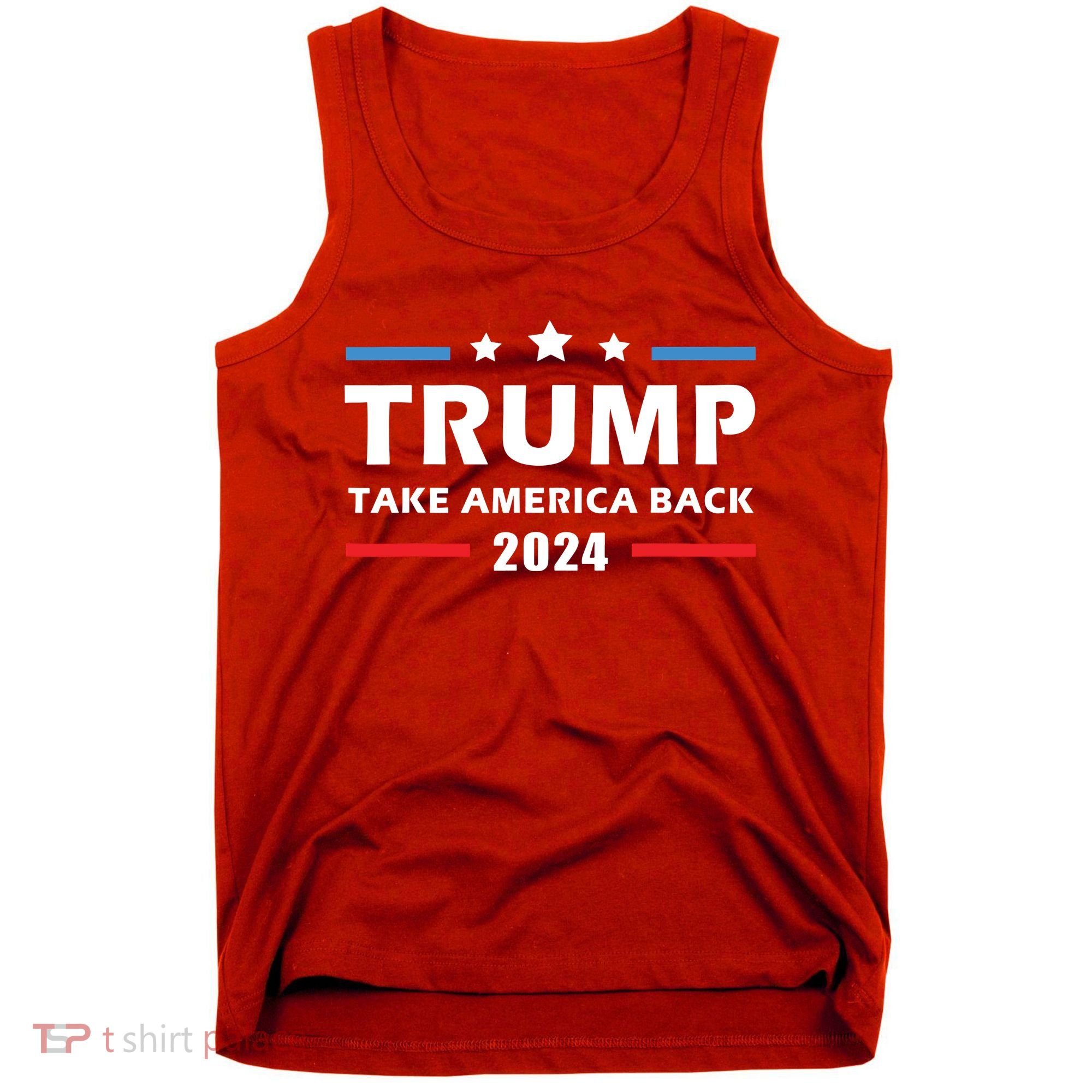 Trump 2024 Take America Back Election Patriotic Second Term Tank Top