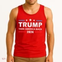 Trump 2024 Take America Back Election Patriotic Second Term Tank Top thumb 3