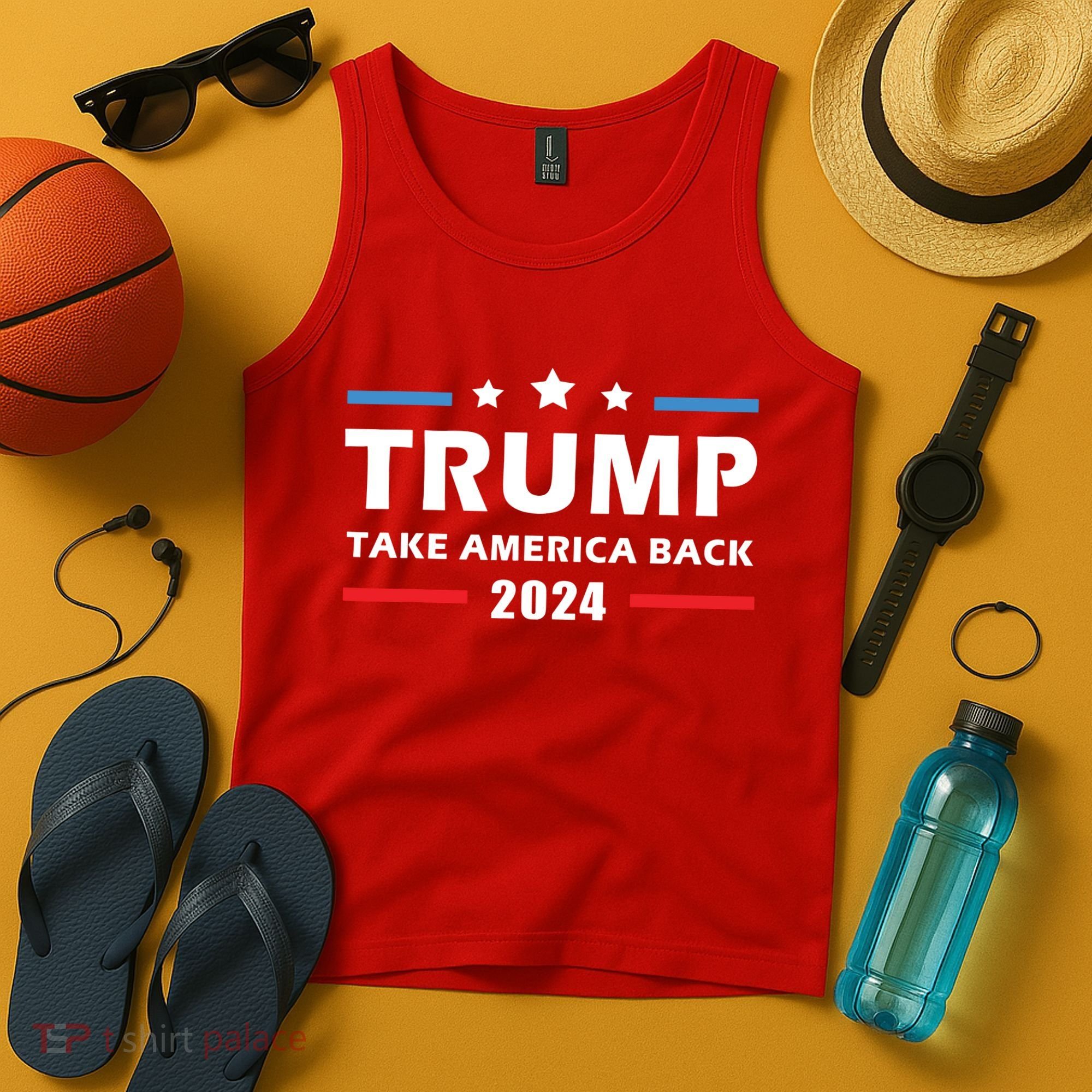 Trump 2024 Take America Back Election Patriotic Second Term Tank Top