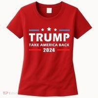 Trump 2024 Take America Back Election Patriotic Second Term Women's T-Shirt thumb 0