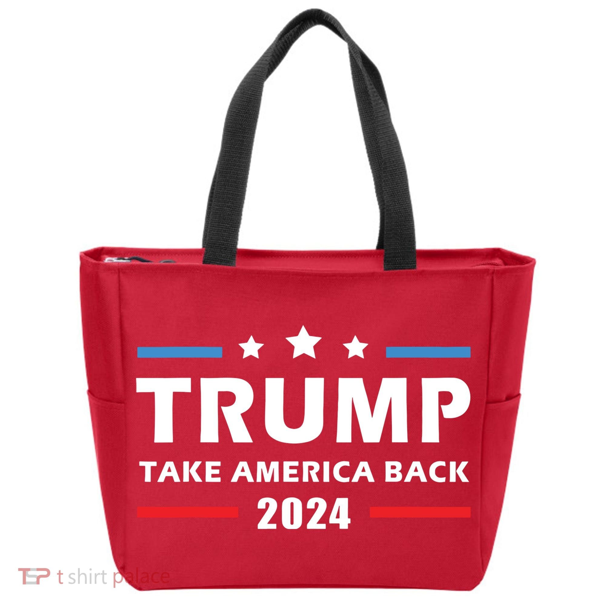 Trump 2024 Take America Back Election Patriotic Second Term Tote Bag