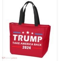 Trump 2024 Take America Back Election Patriotic Second Term Tote Bag thumb 3