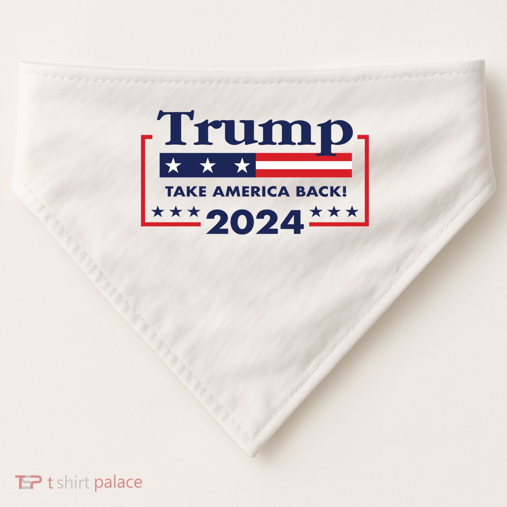 Trump 2024 Take America Back USA-Made Doggie Bandana