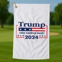 Trump 2024 Take America Back Golf Towel thumb 1