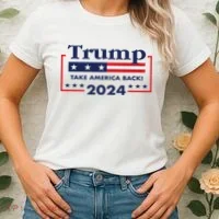 Trump 2024 Take America Back Women's T-Shirt thumb 2