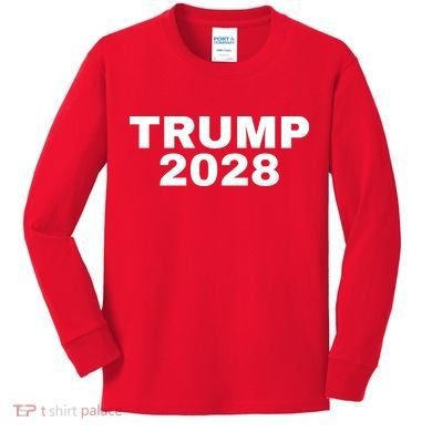 TRUMP 2028 Kids Long Sleeve Shirt