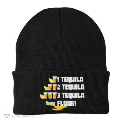 Tequila 2 Tequila 3 Tequila Floor Cinco De Mayo Beanie