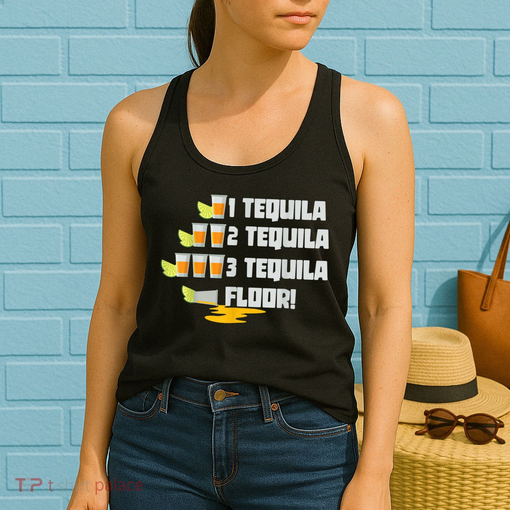 Tequila 2 Tequila 3 Tequila Floor Cinco De Mayo Women's Tank Top