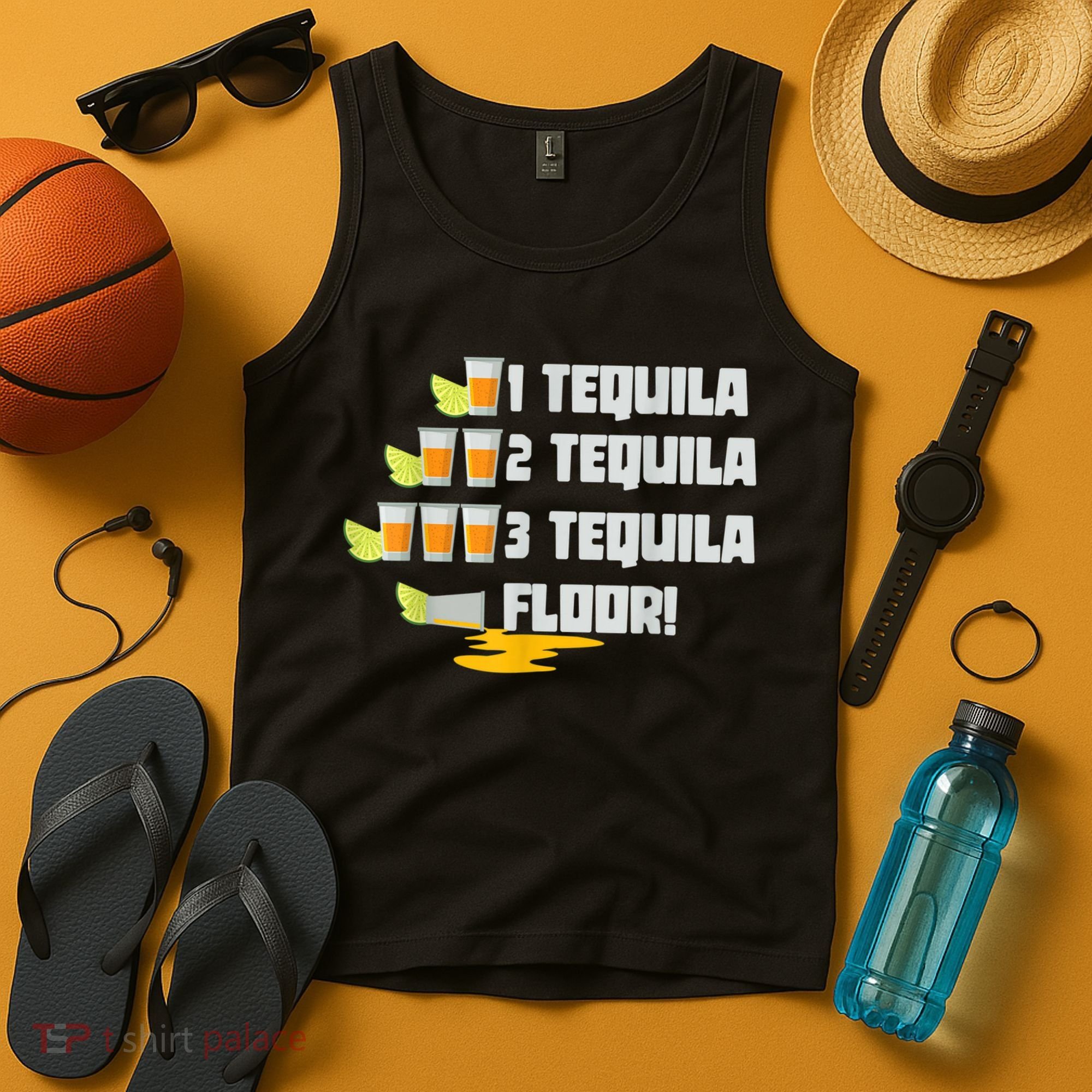 Tequila 2 Tequila 3 Tequila Floor Cinco De Mayo Tank Top