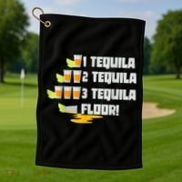 Tequila 2 Tequila 3 Tequila Floor Cinco De Mayo Golf Towel thumb 1
