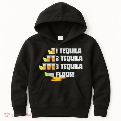 Tequila 2 Tequila 3 Tequila Floor Cinco De Mayo Kids Hoodie