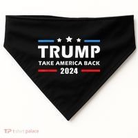 Trump 2024 Take America Back Election Patriotic Second Term USA-Made Doggie Bandana thumb 0