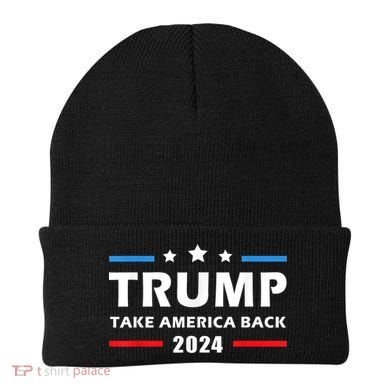 Trump 2024 Take America Back Election Patriotic Second Term Beanie