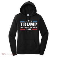 Trump 2024 Take America Back Election Patriotic Second Term Women's Hoodie thumb 0