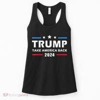 Trump 2024 Take America Back Election Patriotic Second Term Women's Tank Top thumb 0