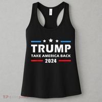 Trump 2024 Take America Back Election Patriotic Second Term Women's Tank Top thumb 3