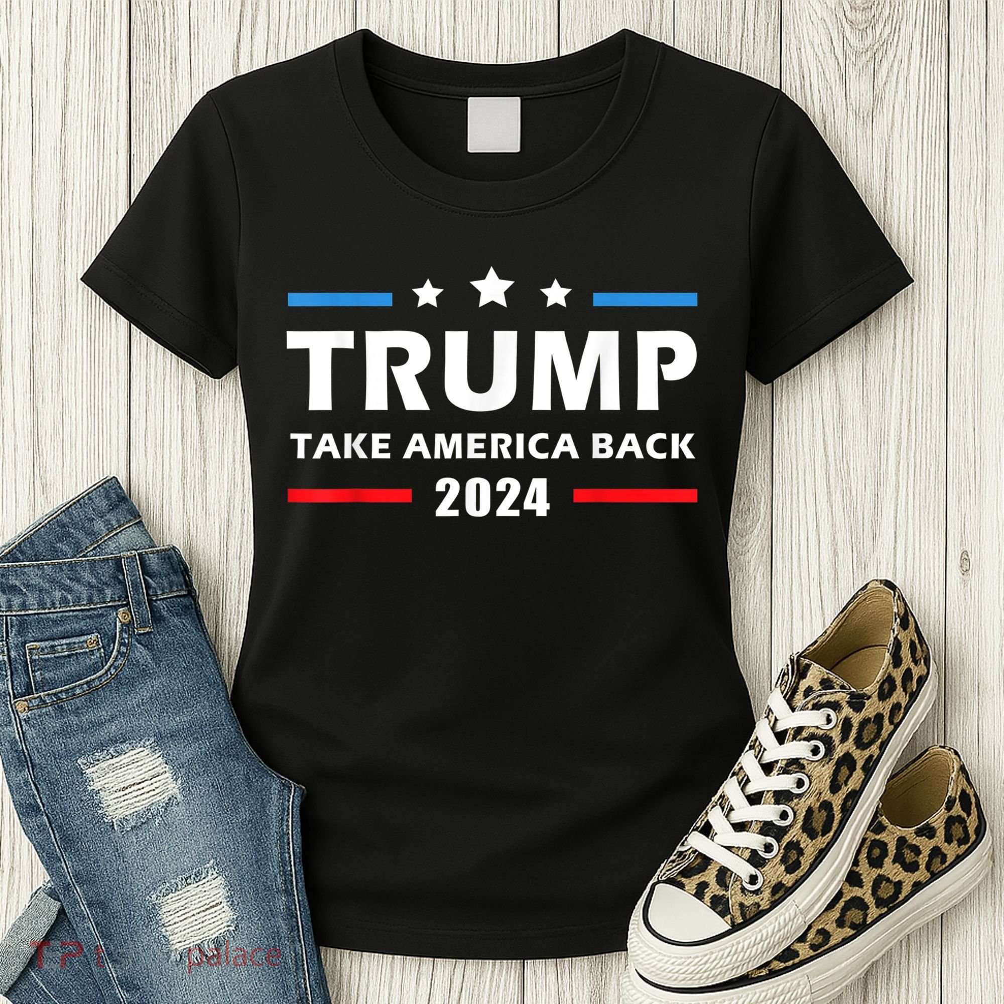 Trump 2024 Take America Back Election Patriotic Second Term Women's T-Shirt