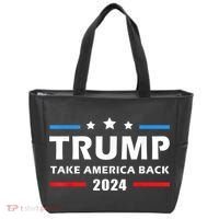 Trump 2024 Take America Back Election Patriotic Second Term Tote Bag thumb 0