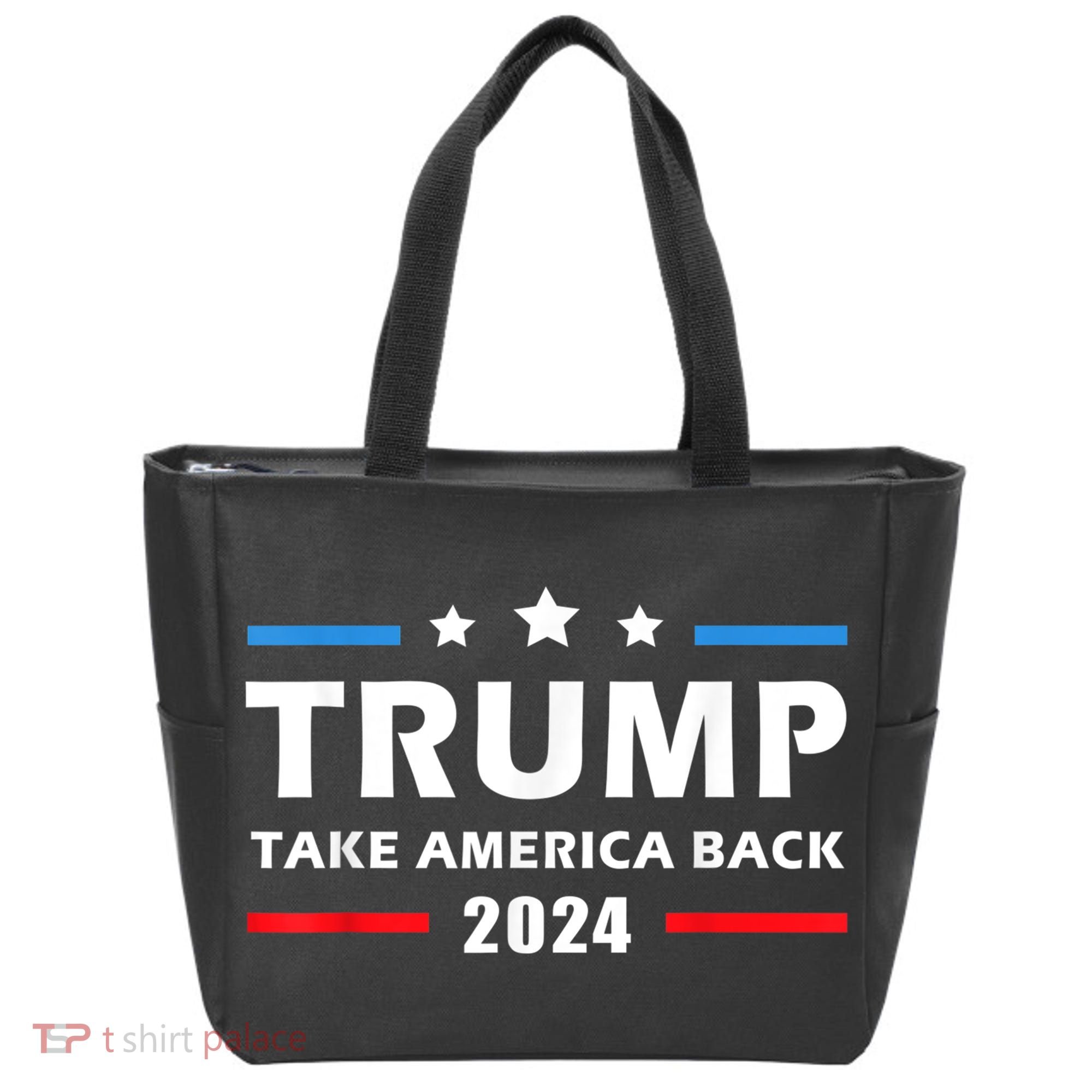 Trump 2024 Take America Back Election Patriotic Second Term Tote Bag