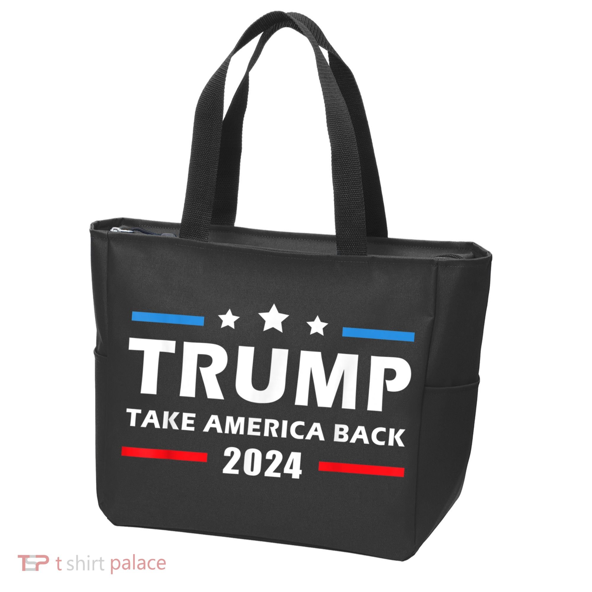 Trump 2024 Take America Back Election Patriotic Second Term Tote Bag