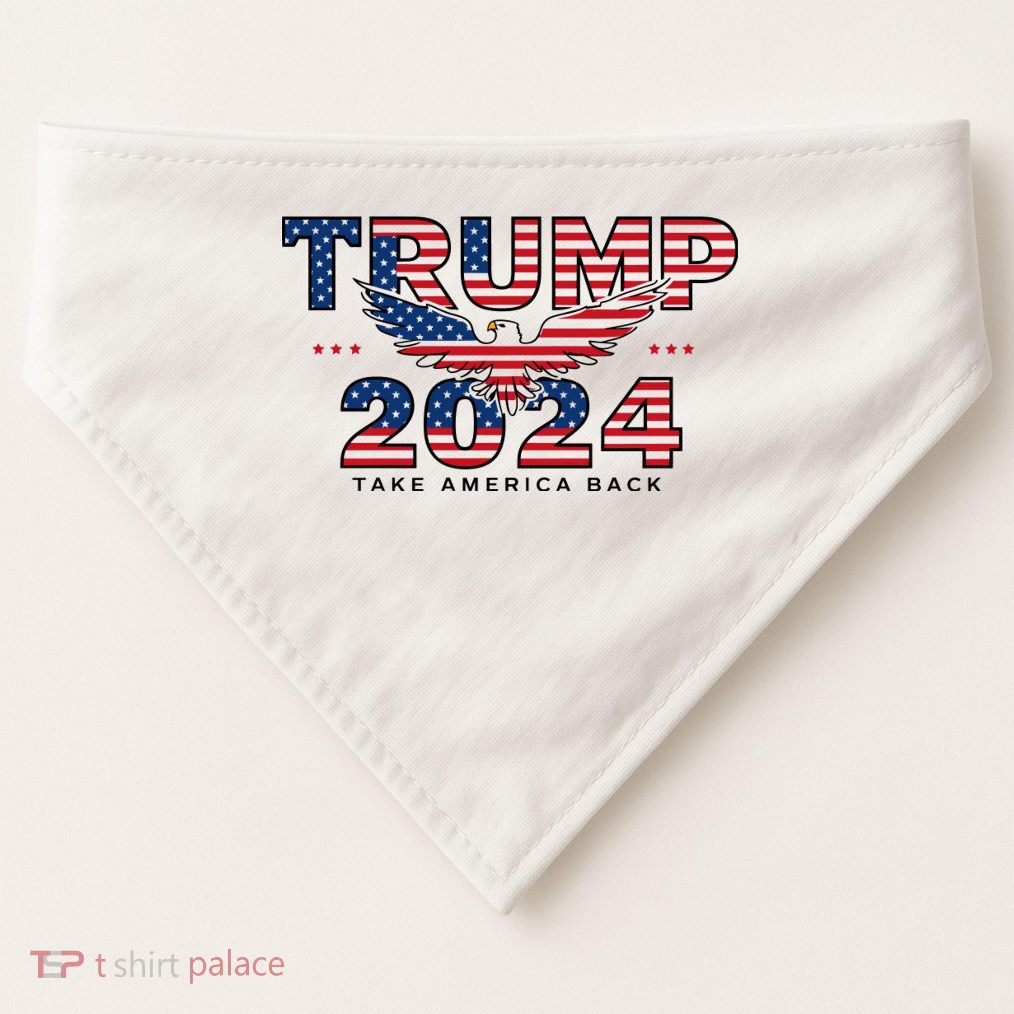 Trump 2024 Take America Back President USA-Made Doggie Bandana