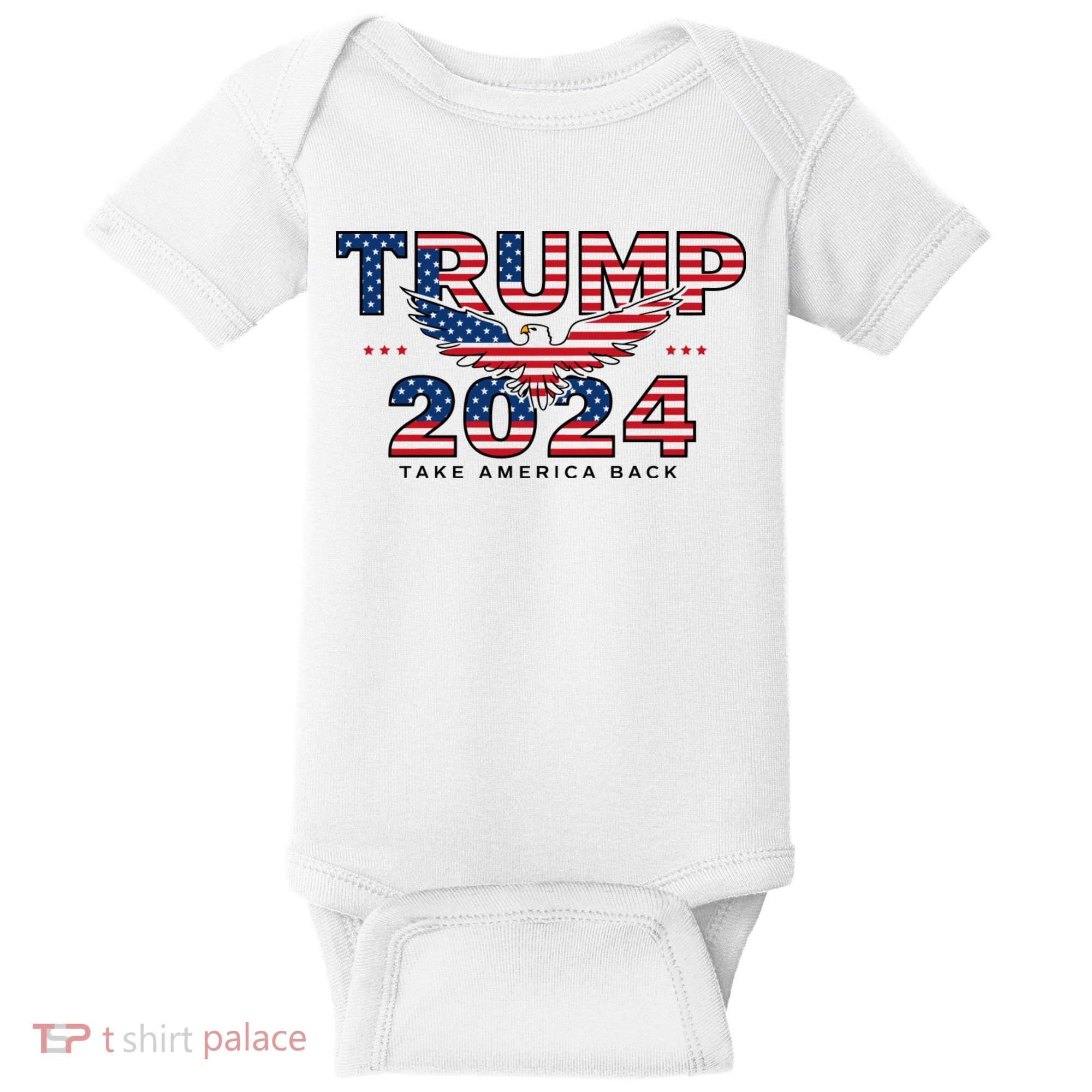 Trump 2024 Take America Back President Baby Bodysuit