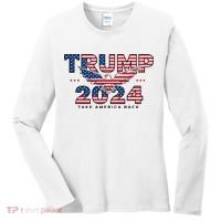 Trump 2024 Take America Back President Women's Long Sleeve Shirt thumb 0