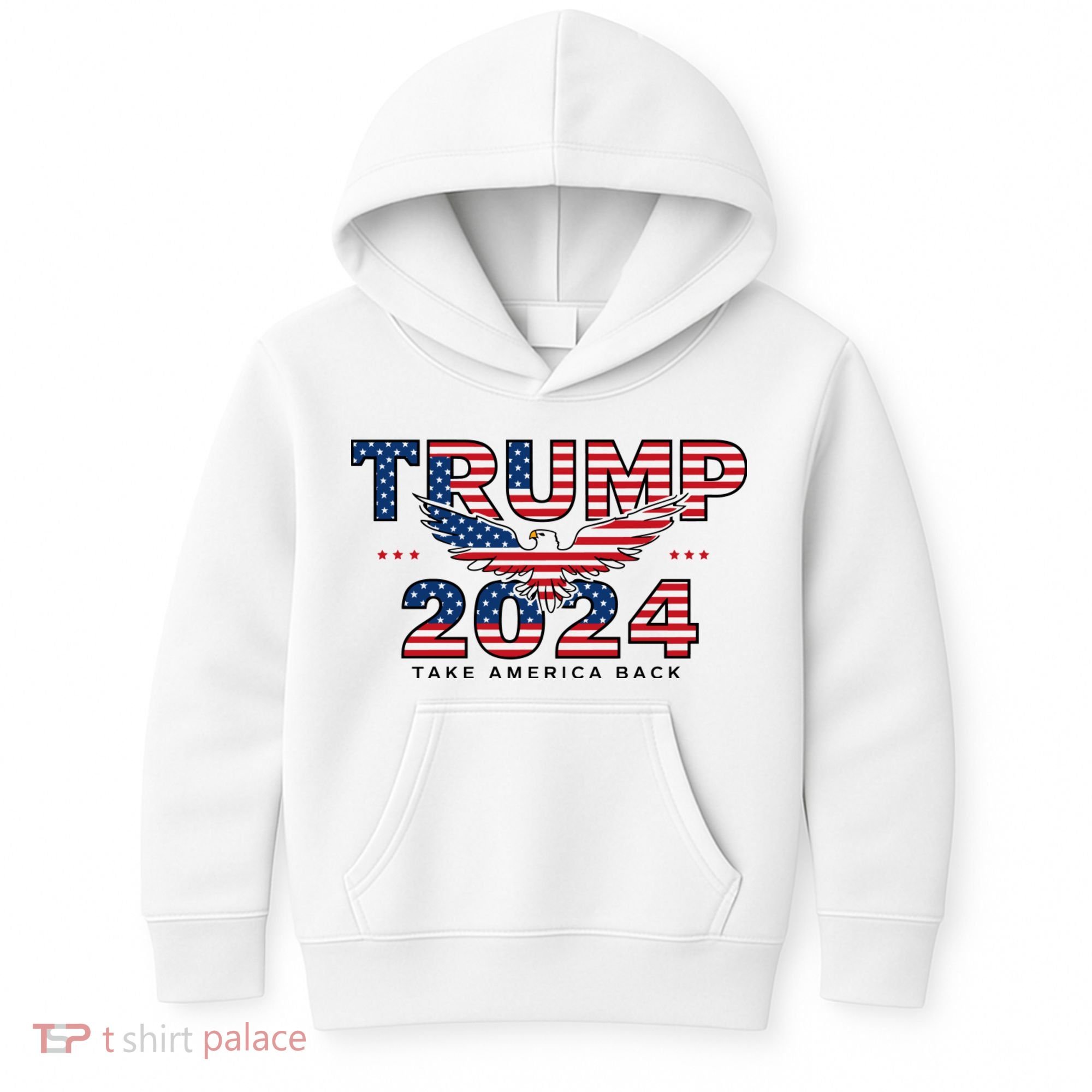 Trump 2024 Take America Back President Kids Hoodie