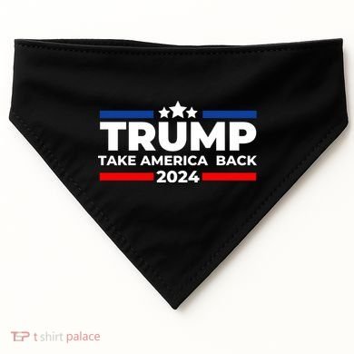 Trump 2024 Take Back America USA-Made Doggie Bandana