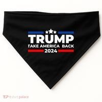 Trump 2024 Take Back America USA-Made Doggie Bandana thumb 0