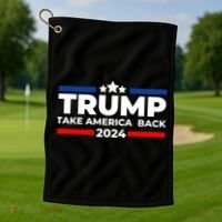 Trump 2024 Take Back America Golf Towel thumb 1