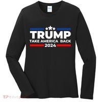 Trump 2024 Take Back America Women's Long Sleeve Shirt thumb 0
