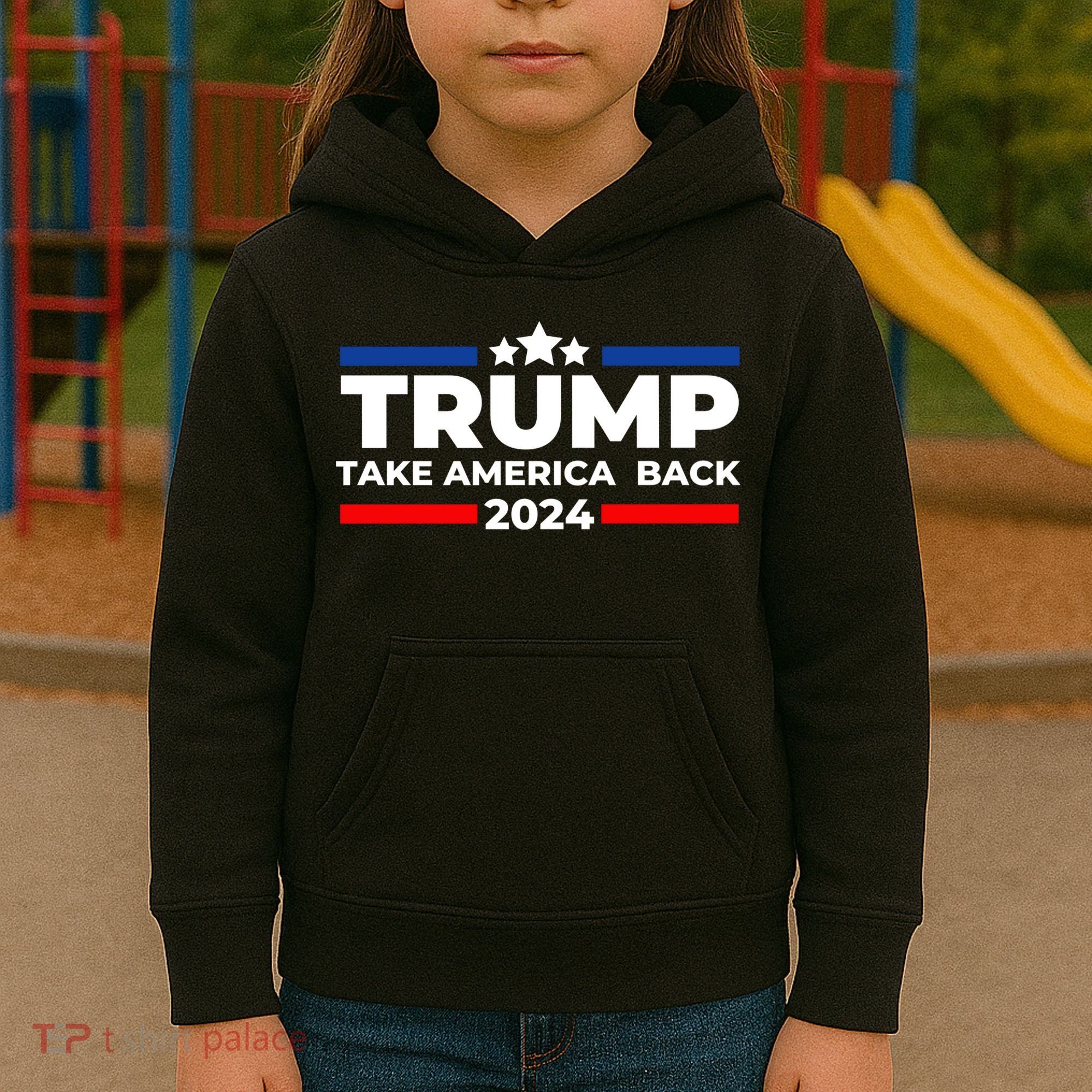 Trump 2024 Take Back America Kids Hoodie