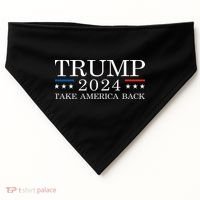 Trump 2024 Take America Back USA-Made Doggie Bandana thumb 0