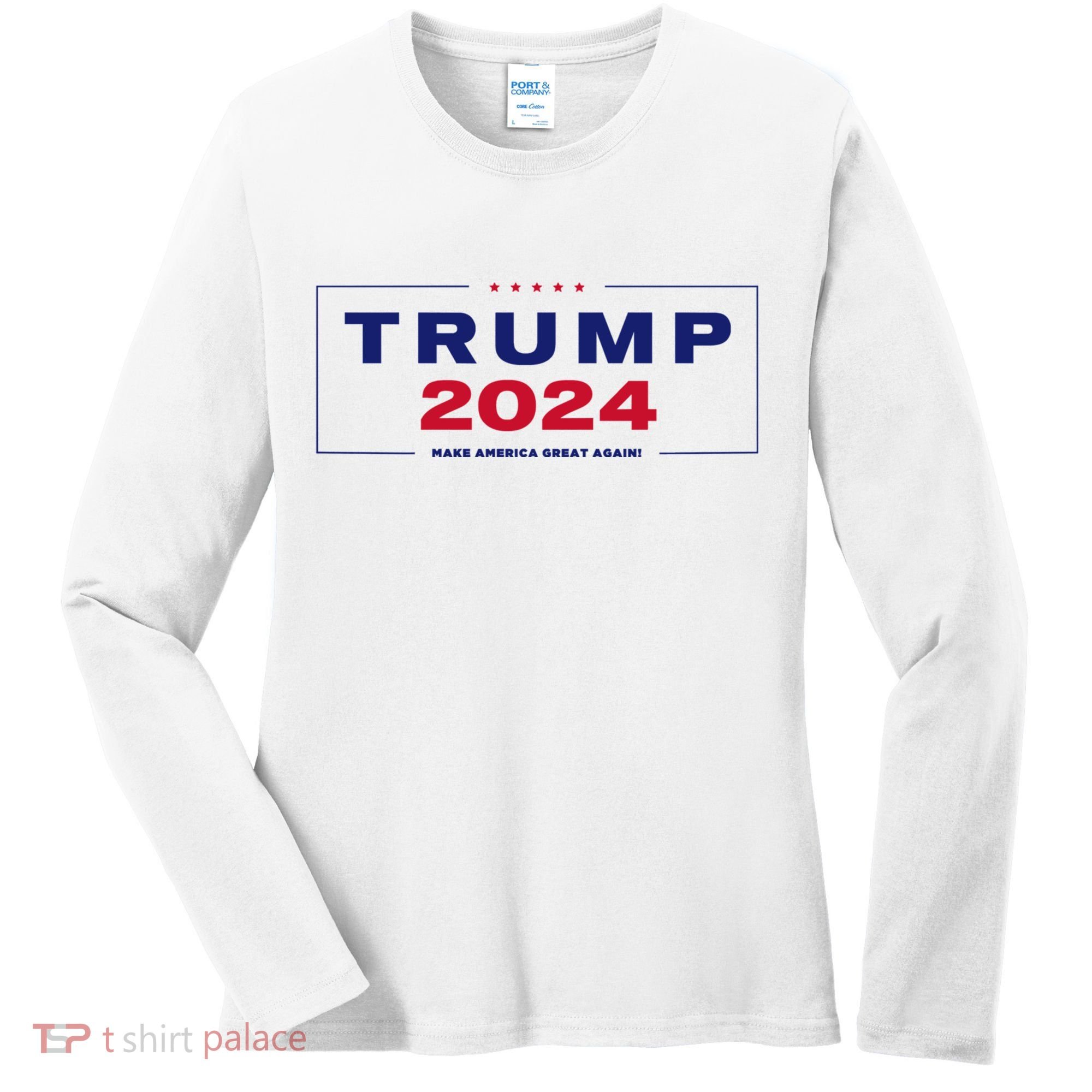 Trump 2024 Take America Back Women's Long Sleeve Shirt