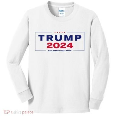 Trump 2024 Take America Back Kids Long Sleeve Shirt