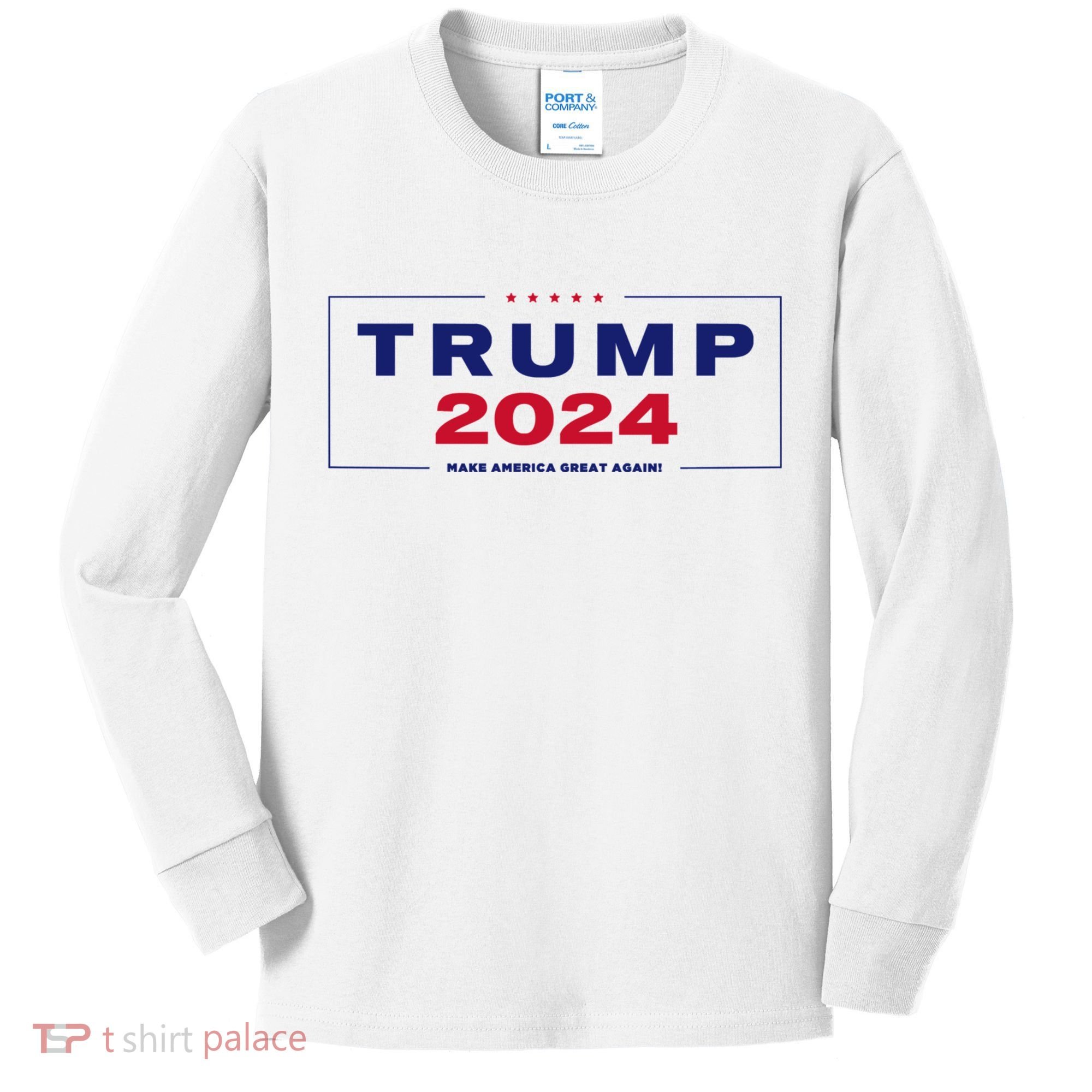 Trump 2024 Take America Back Kids Long Sleeve Shirt
