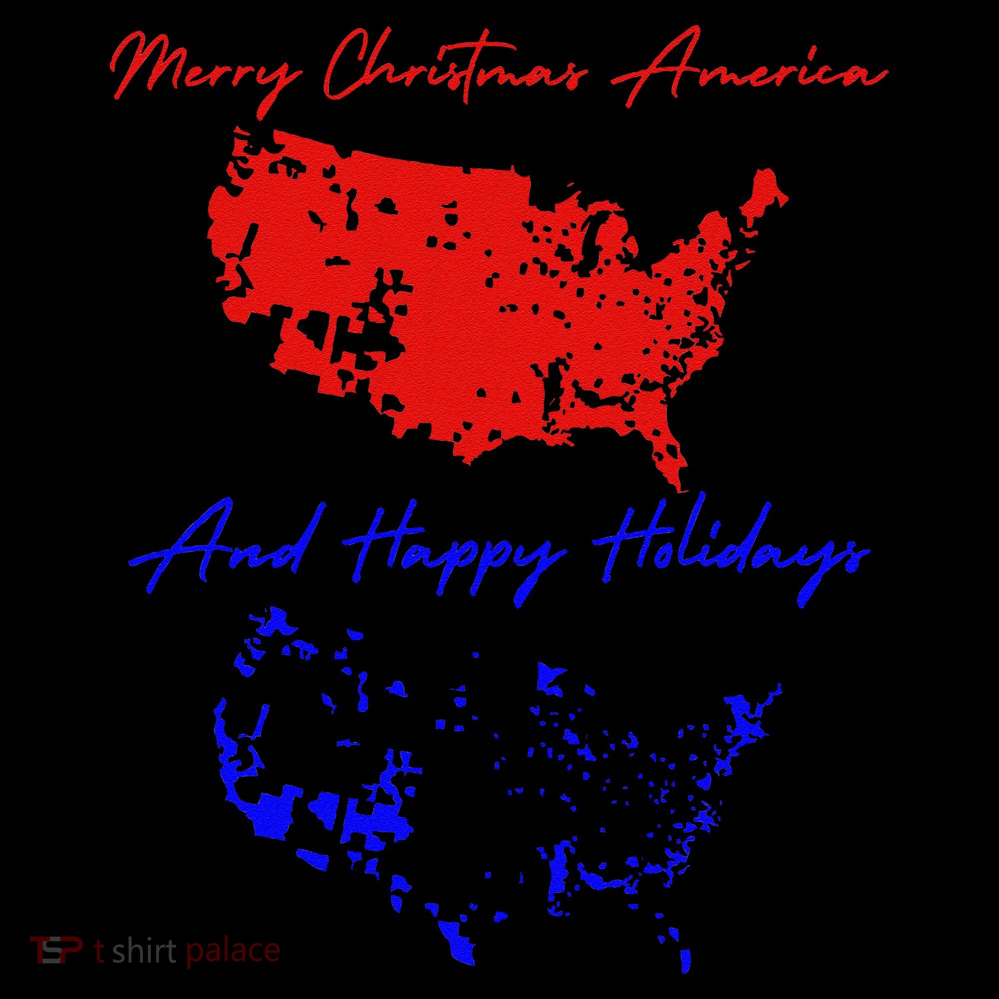Trump 2024 Usa Map Happy Holidays Merry Christmas Coffee Mug