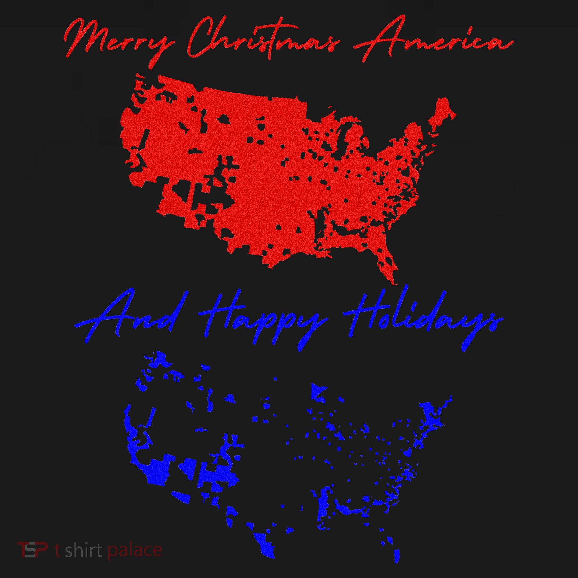 Trump 2024 Usa Map Happy Holidays Merry Christmas Women's Hoodie