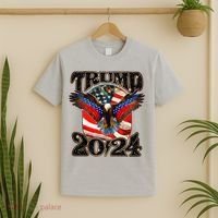 Trump 2024 Vintage American Bald Eagle T-Shirt thumb 2