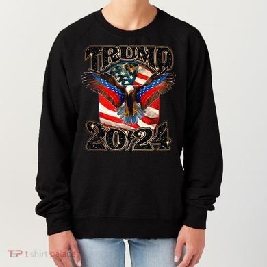 Trump 2024 Vintage American Bald Eagle Women's Sweatshirt