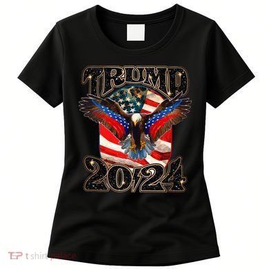 Trump 2024 Vintage American Bald Eagle Women's T-Shirt