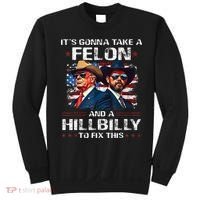 Trump 2024 Vance 2028 Funny Felon Hillbilly Fix Sweatshirt thumb 0