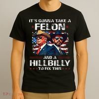 Trump 2024 Vance 2028 Funny Felon Hillbilly Fix T-Shirt thumb 3