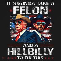 Trump 2024 Vance 2028 Funny Felon Hillbilly Fix Mousepad thumb 1