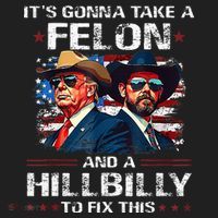 Trump 2024 Vance 2028 Funny Felon Hillbilly Fix Hat thumb 2